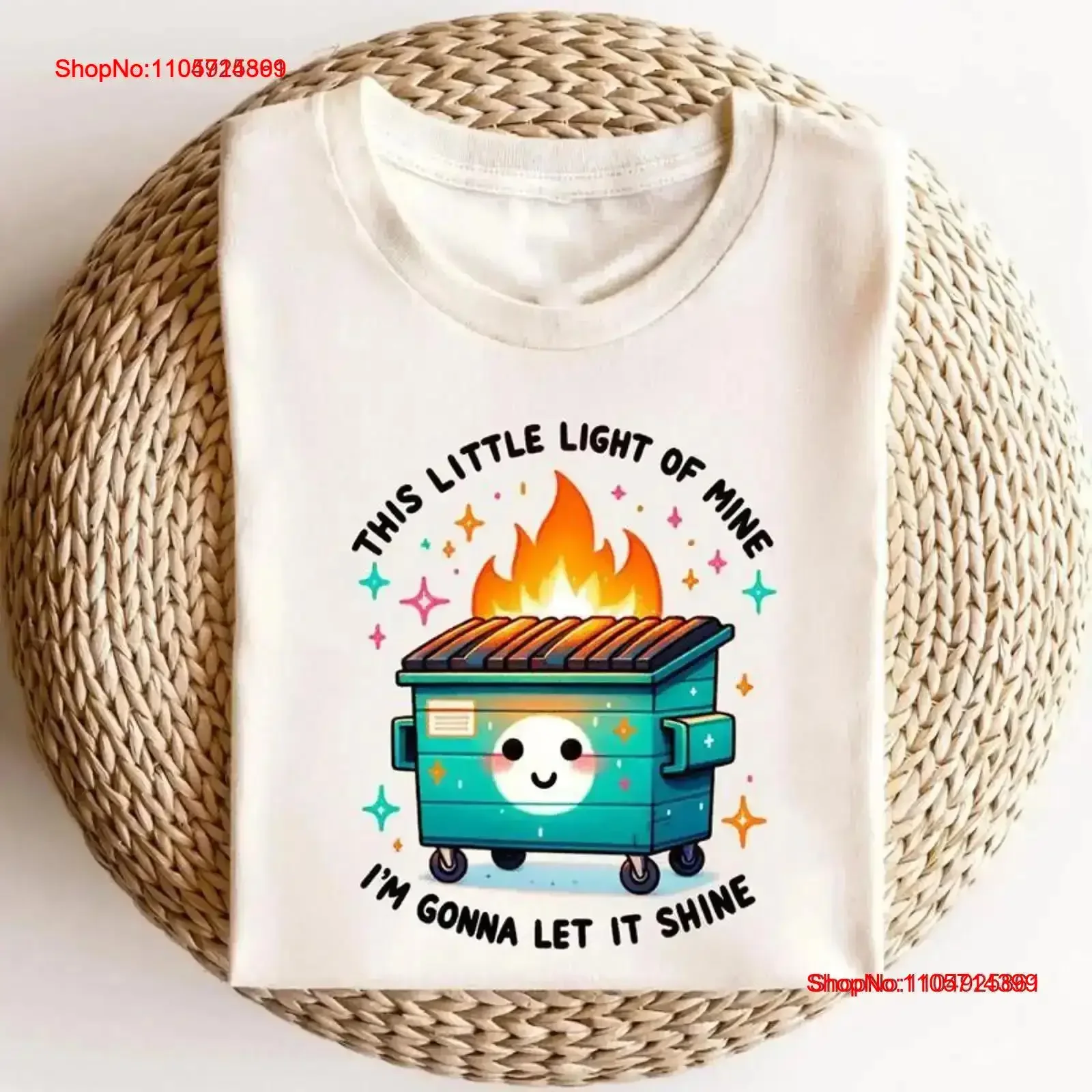 T-shirt Emotionnel Dumpster Fire, Sweat-shirt This Little Light of Mine, Conscientisation de la santé mentale pour lui, Pull à col rond vintage