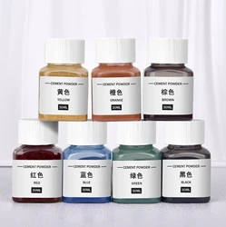 7 Colors Of Gypsum Pigment Gypsum Concrete Cement Mold Production Gypsum Color Adjustment DIY Handmade Paint 30ml