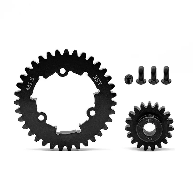 2pcs Hardened Steel 1.5Mod 35T Spur Gear and 12T 13T 20T 30T Pinion Gear Set for Traxxas 1/5 X-Maxx XMAXX 1/6 XRT Upgrade Parts