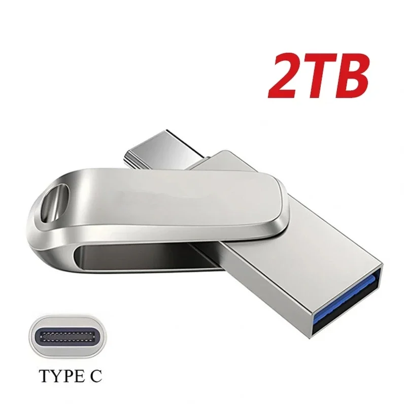 

U Disk 2TB USB 3.1 Type-C Interface Mobile Phone Computer Mutual Transmission Portable USB Memory for Xiaomi