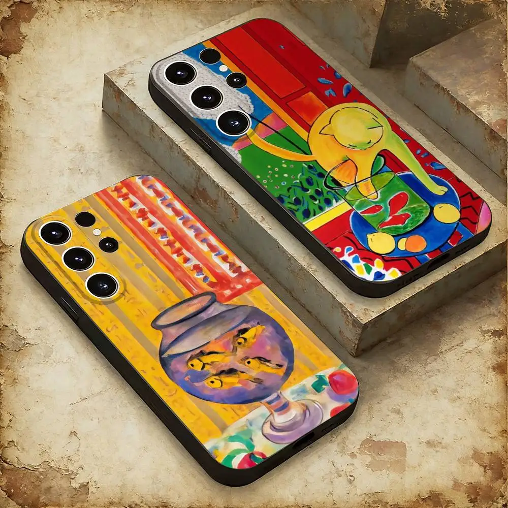 

Funny Henri Matisse Art Phone Case For Samsung GalaxyA56,36,26,16,76,55,35,25,15,54,34,24,14 Soft Silicone Phone Protective Case