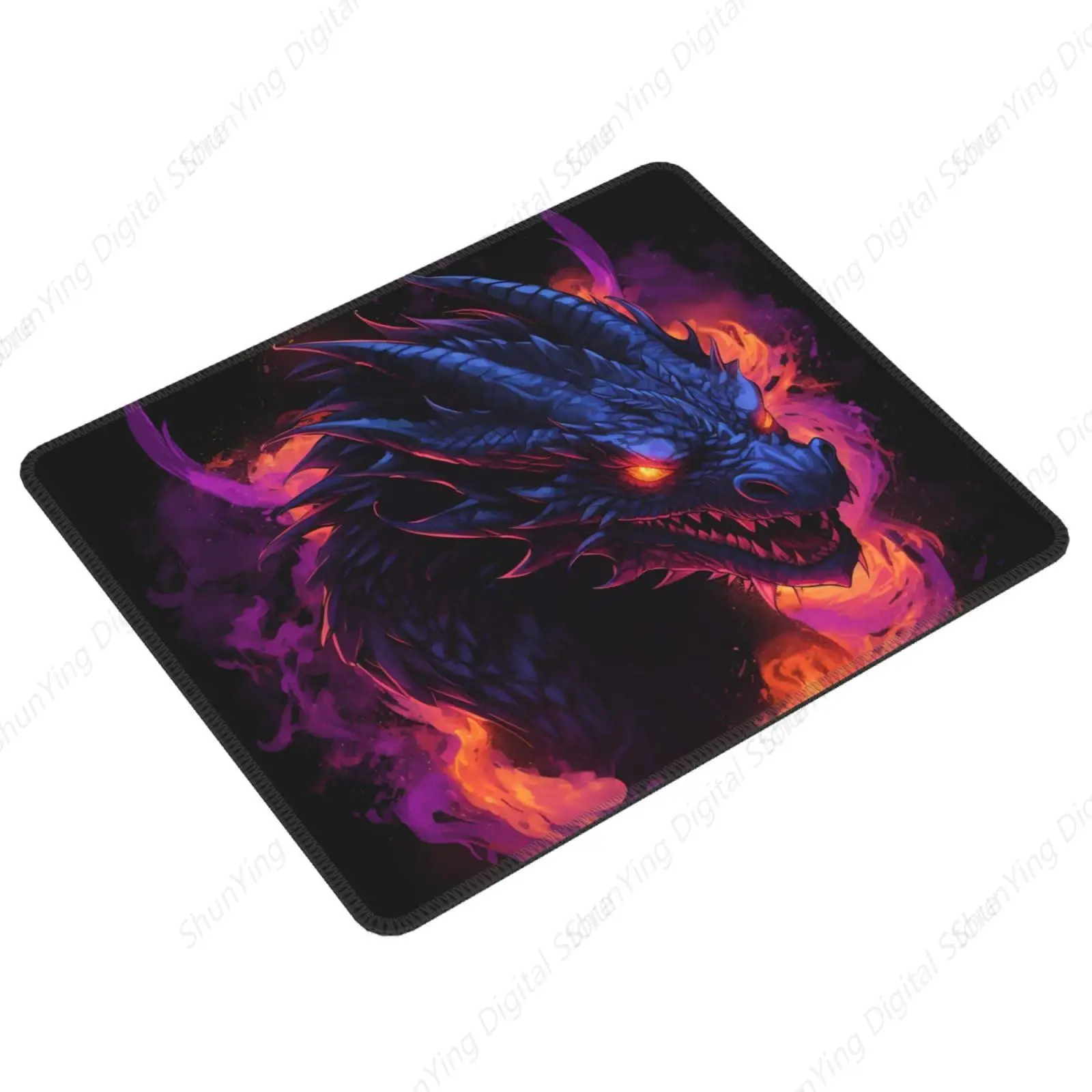 Dragon Art Mouse Pad Non Slip Rubber Gaming Mouse Pad Suitable For Office Mouse Pads On Men's And Women's Laptops 18*22cm