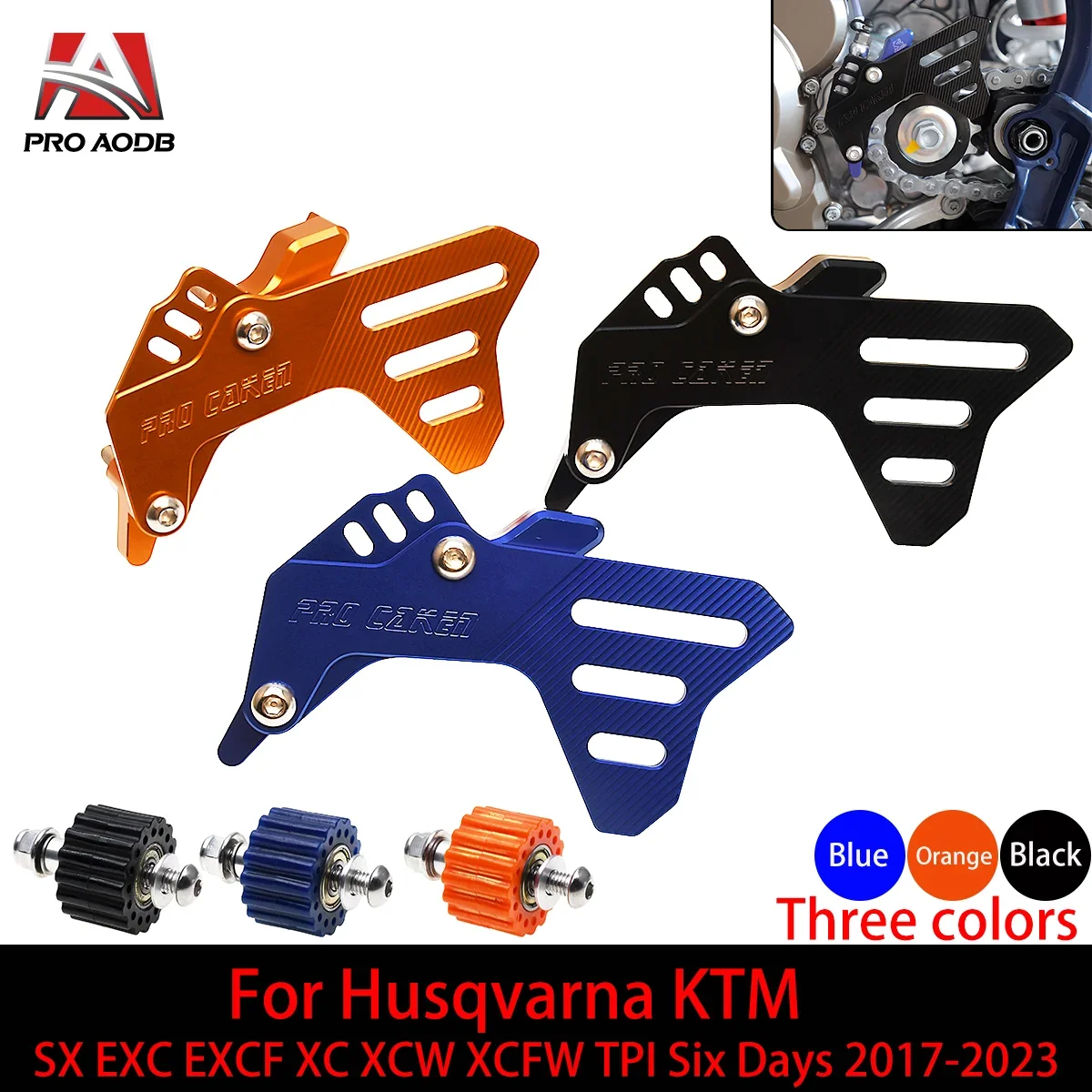 

Motorcycle CNC Sprocket Cover Case Saver Guard Protector For KTM Husqvarna TC TE TX 250 300 FC FX FE 250 350 2016-2023 Pit Bike