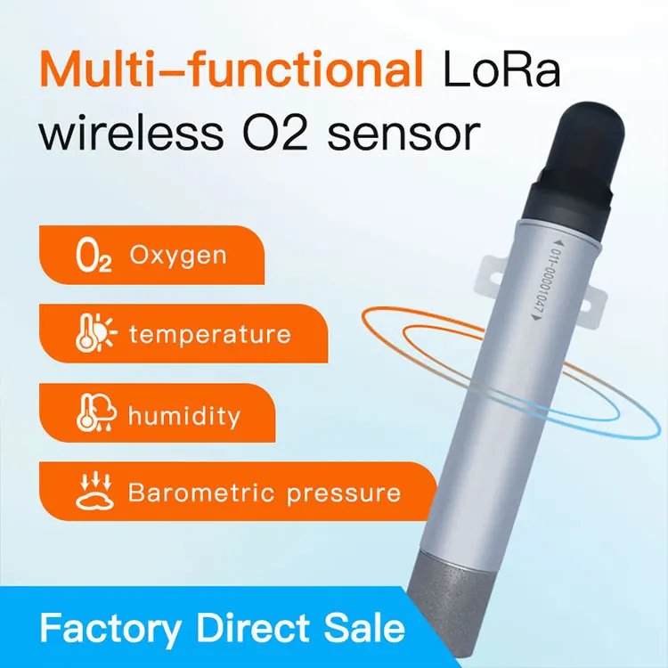 Long Range Oxygen Detector Lora Wireless O2 Sensor with 0-25% Range