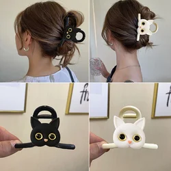 2024 neue süße Katze elegante Haar Krallen Clips für Frauen Temperament Haar dekorieren Dame Vintage Haars pangen Mode Haarschmuck