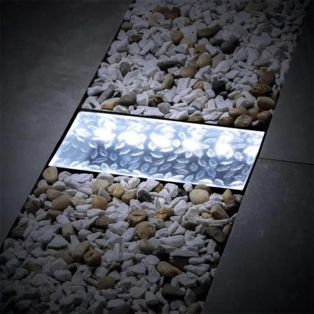 Solar Powered Solar Brick Light LED Rectangular Paver Landscape Lights Waterproof Ground Mounted Walkway Decor Lights