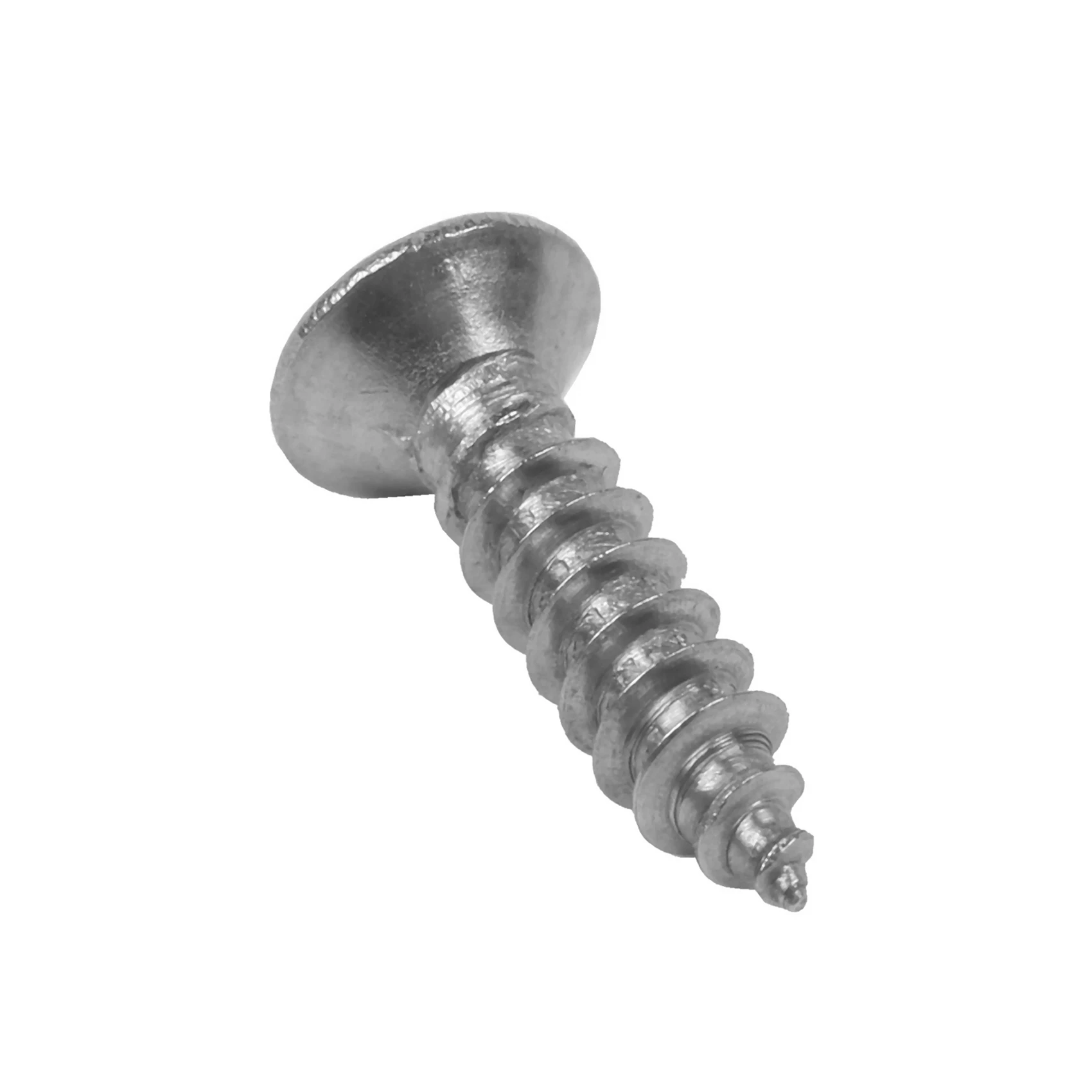 DT17 200X Stainless Steel Flat Head Self-Tapping Screw 12x3mm, Phillips Drive Silver Screws for Wood Plastic Metal