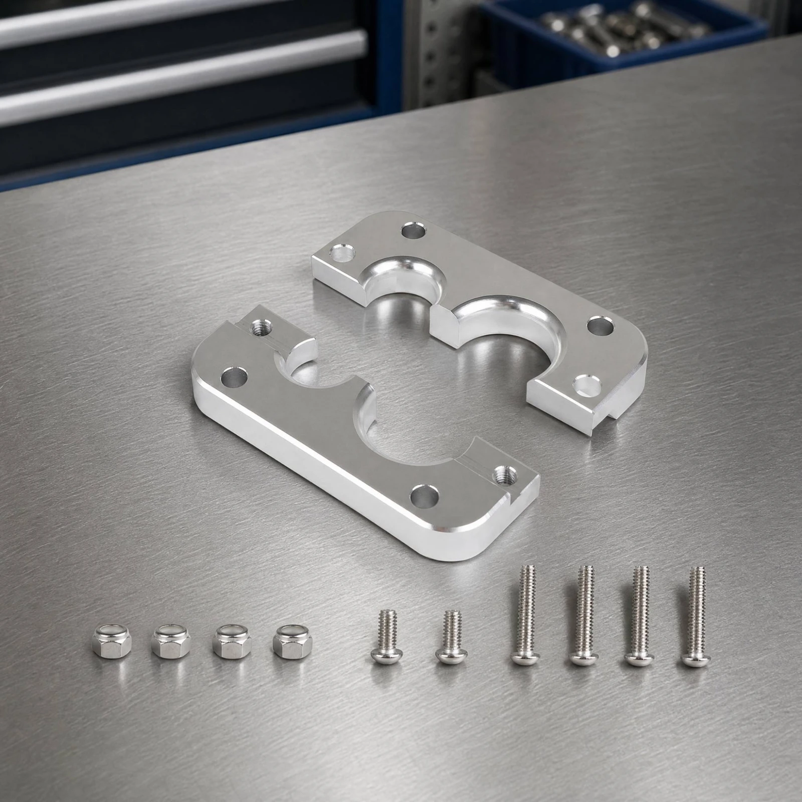 Dual Opening Firewall Grommet Metal Cable Pass Through with Split Clamp Mounting Hardware for Auto Wiring Projects