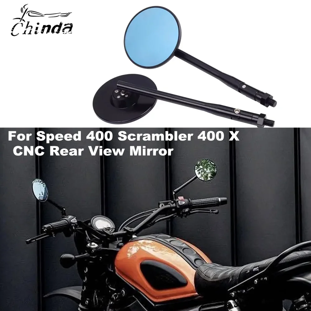 For Triumph Speed 400 Scrambler 400 X Scrambler 400X Speed400 2024 2025 Motorcycle Conversion Mirror CNC Mirror