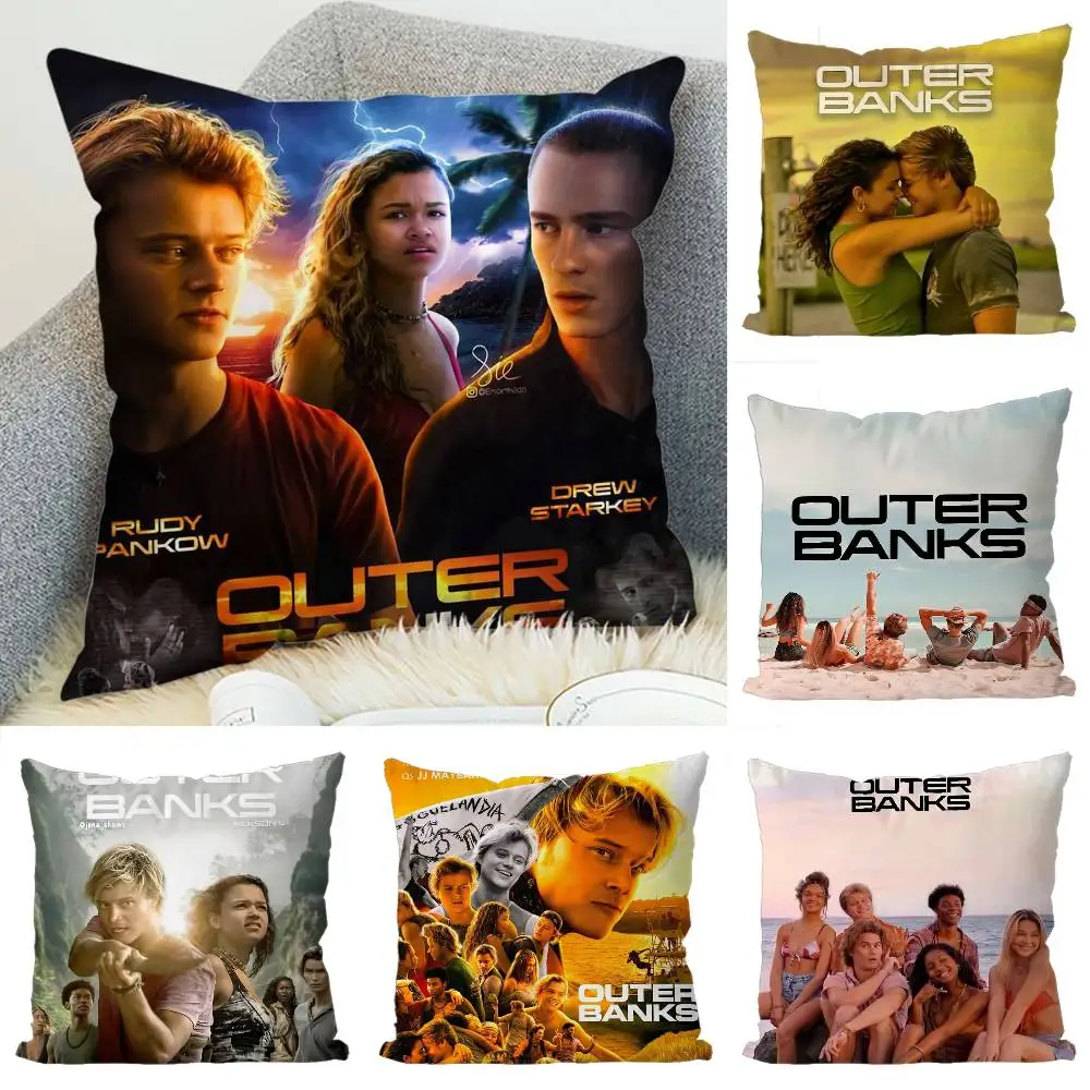 

Hot O-Outer Banks Pillow Case Luxury Double-sided For Car Pillows 45x45 Cushions Cover Home And Decoration Sofa Pillowcase 50x50