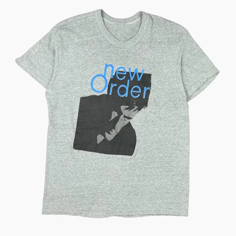 Top New Order Band Alternative Rock Vintage American Retro Vintage Shoulder Slimming Men's T-shirt