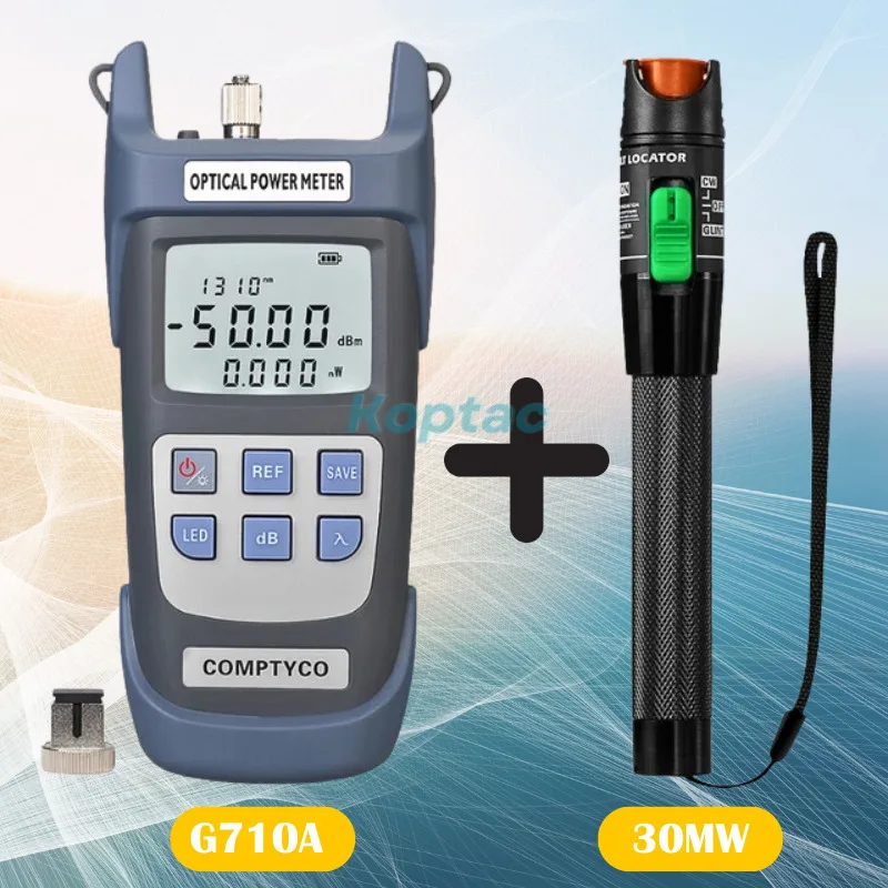 FTTH Fiber Optic Cable Tester Tool Kit (optional) Optical Power Meter(opm -70 ~+10dbm)&visual Fault Locator(10/30/50mw VFL)