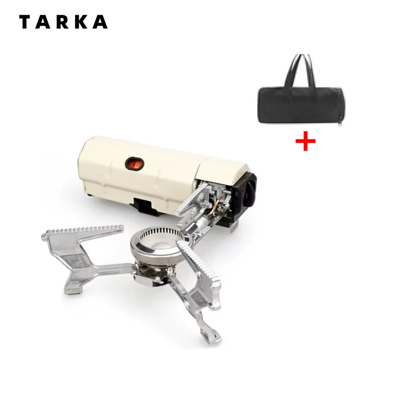 White Camping Cassette Stove Outdoor Folding Gas Burner 2600w Fire Furnace Kitchen Cookware Suitable For Toursit Hiking Picnic