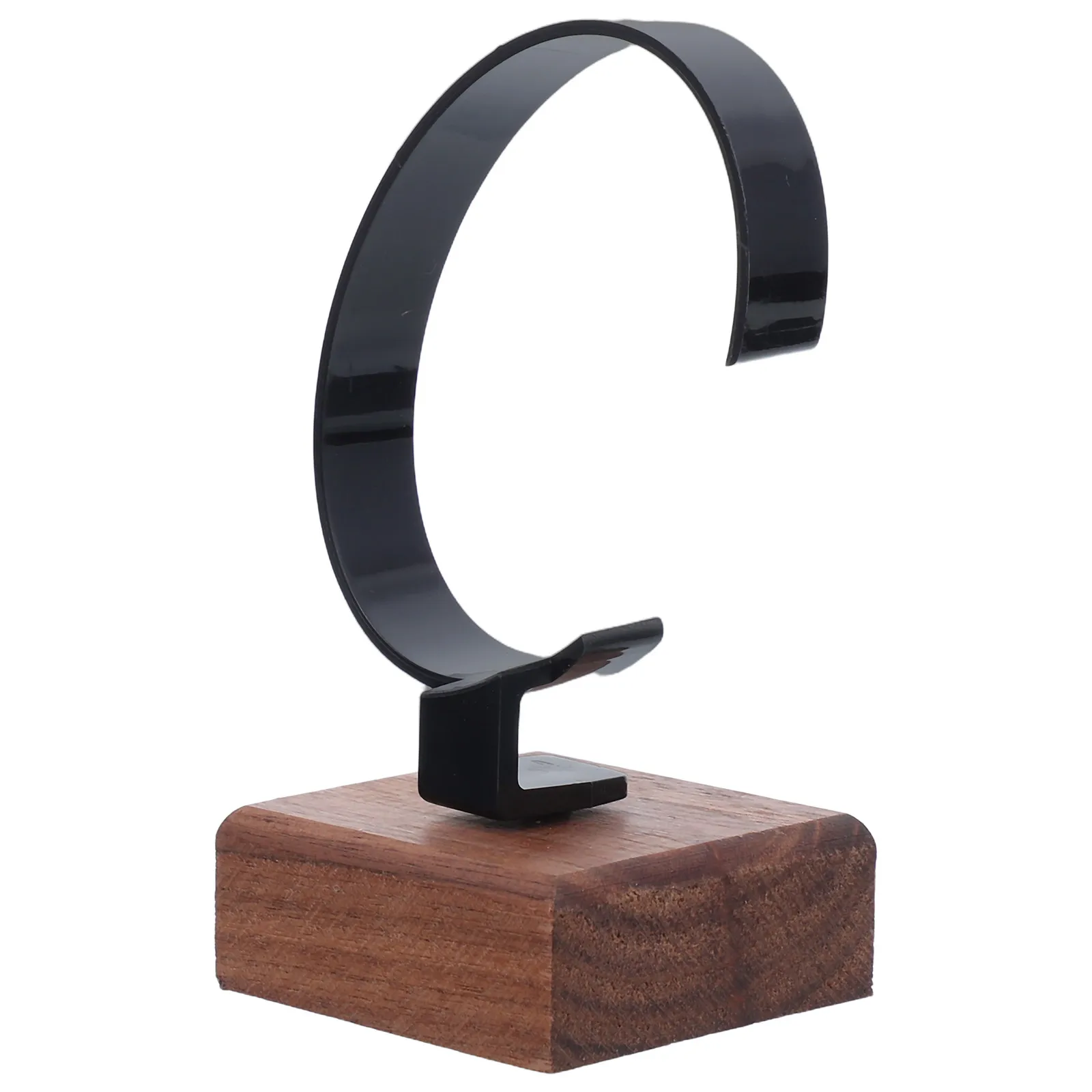 Watch Display Stand Holder for Wrist Watch Storage Wooden Base Minimalist Luxury Design Protective Ring Shape Display Support