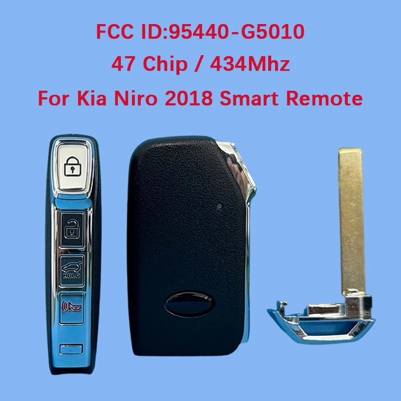 

CN051103 Aftermarket 4 Button Smart Key Fob 433MHz FCC 95440-G5010 47 Chip For KIA Niro 2018