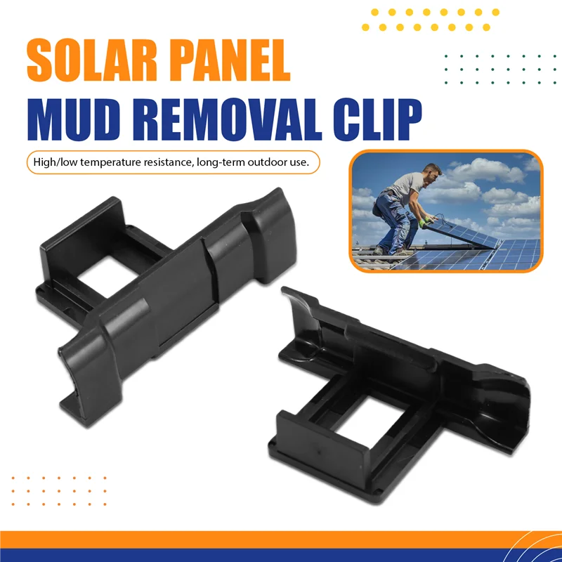 Marcos de paneles solares de LICE-30Pc, Clip de drenaje de agua, espesor de 30Mm, paneles fotovoltaicos, eliminación automática de polvo de agua estañada, herramienta para exteriores, fácil Insta