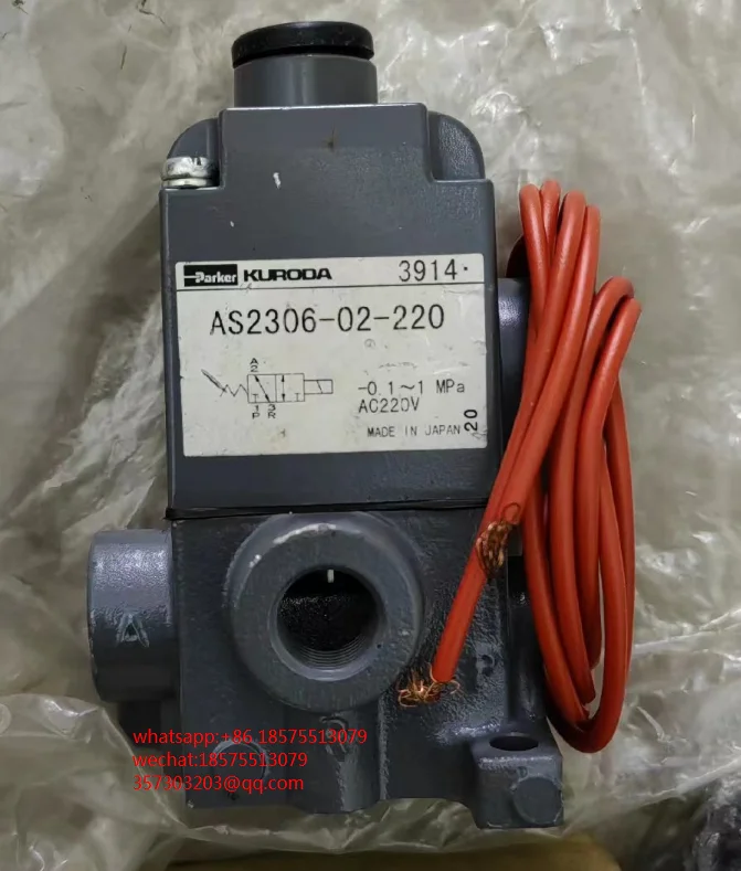 FOR Parker AS2306-02-220 AS2306-02-100 Solenoid Valve, Pneumatic Three-way Transfer Valve 1 PIECE