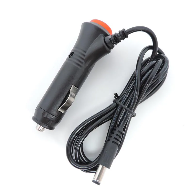 12V 24V Car Adapter Charger Cigarette Lighter to DC 5.5mmx2.1mm Power supply Cable Plug Cord Switch For Car Monitor Camera