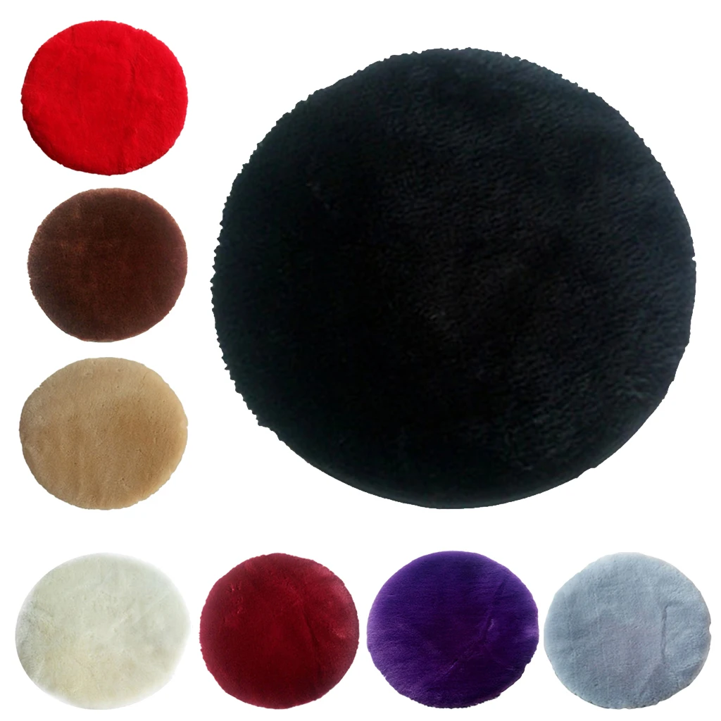 Non Slip Chair Cushion Seat Pad Soft Polyester Round Cover for Office Chair Dining Stool Shop Cafe