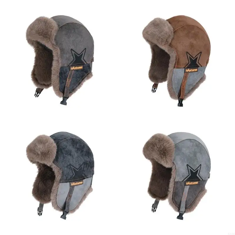 

Thermally Earflap Cap for Hiking Working Outdoor Activity in Chilly Weather 6XDA