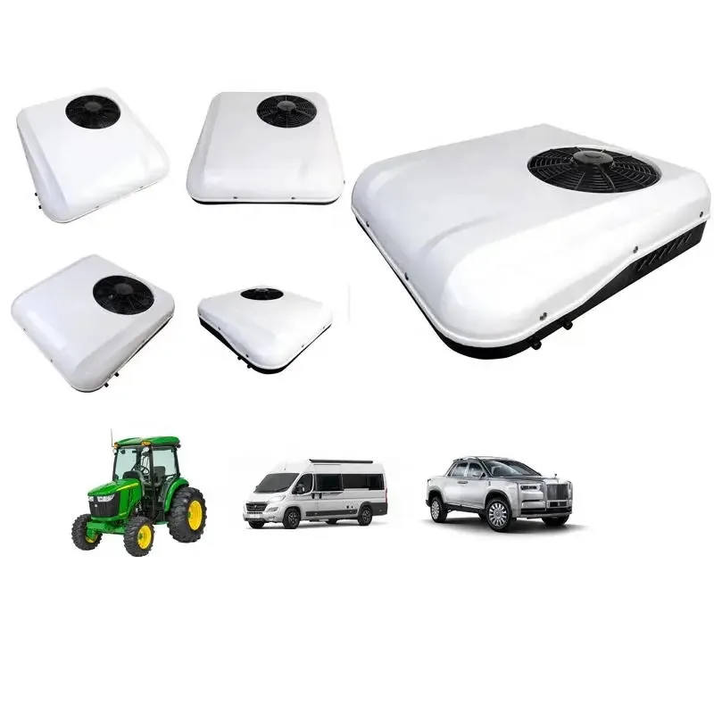 Rooftop12V 24V DC Electric Parking Air Conditioner Fast Cooling Air Conditioning System for Truck Car Van Refrigerant Free