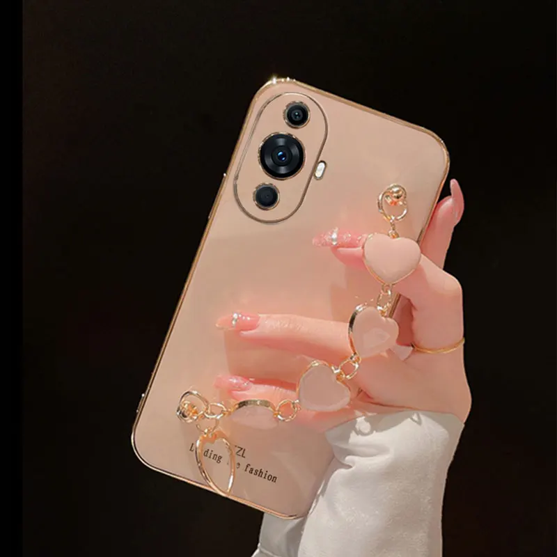 New Luxury Bracelet Cover For Huawei Nova 11 Case Silicone Case for Huawei Nova 11 10 9 SE PRO 9Z  8i 7i 5T Case Nova11