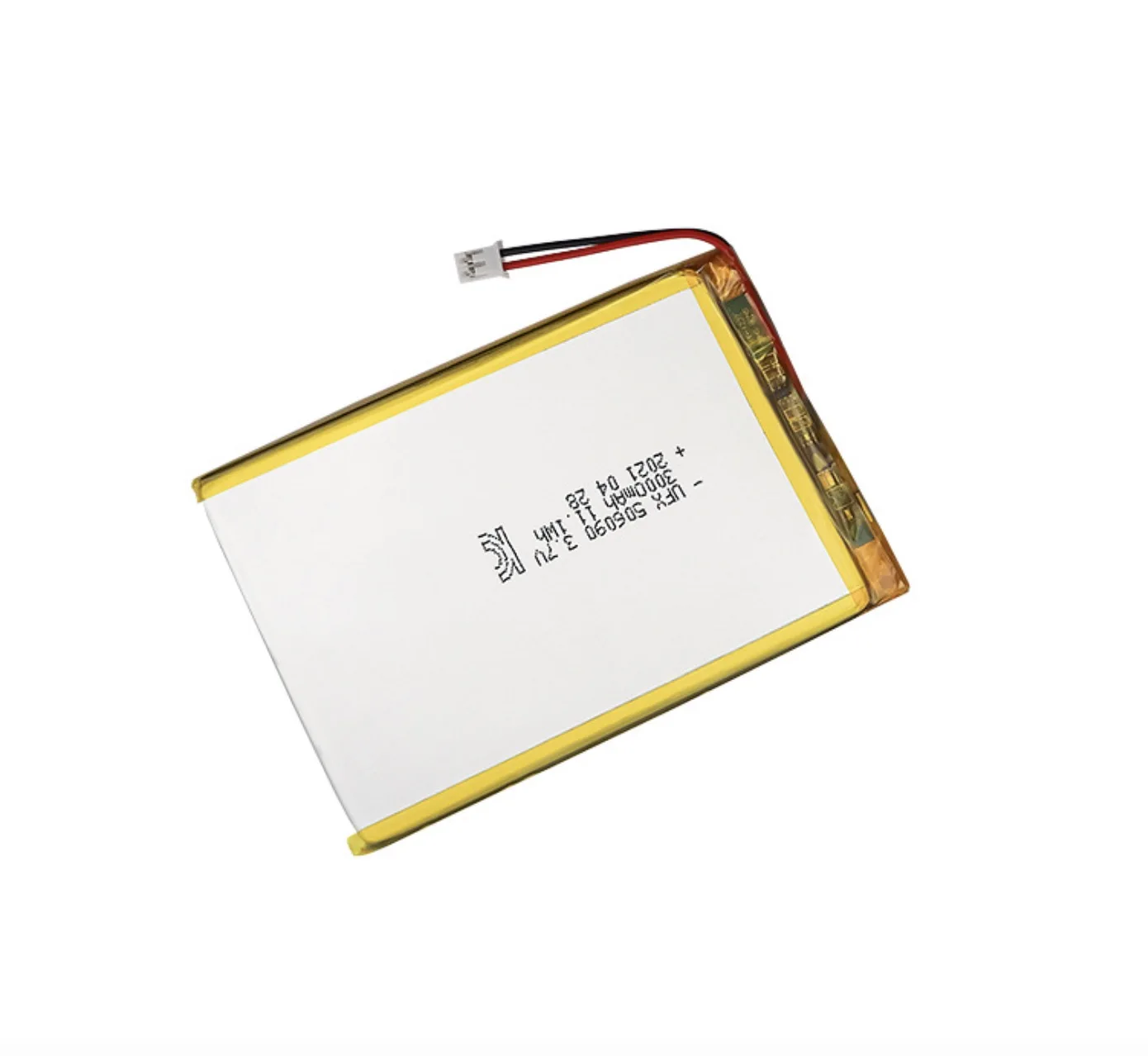 2.54 polymer lithium battery ufx506090 3.7V 3000mAh wireless scanner battery recharged 1100 times with protection board
