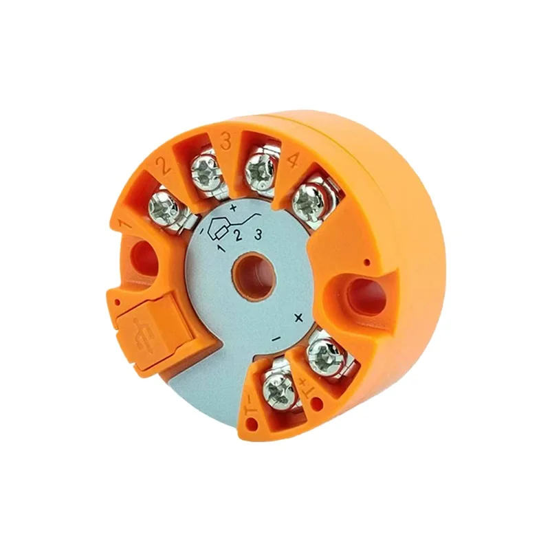 

PT100 To 4-20mA Sensor Temperature Transmitter Module Intelligent Integrated Thermal Resistance K-type Thermocouple