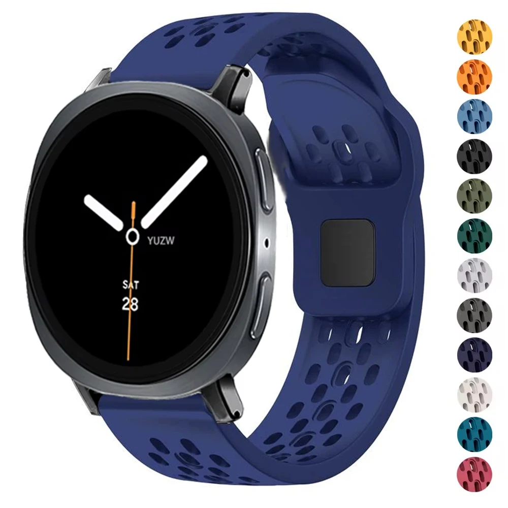 حزام رياضي قابل للتنفس لساعة سامسونج جالاكسي 8 40 مللي متر 44 مللي متر سوار معصم من السيليكون الناعم لساعة جالاكسي 8 الكلاسيكية 46 مللي متر باند كوريا