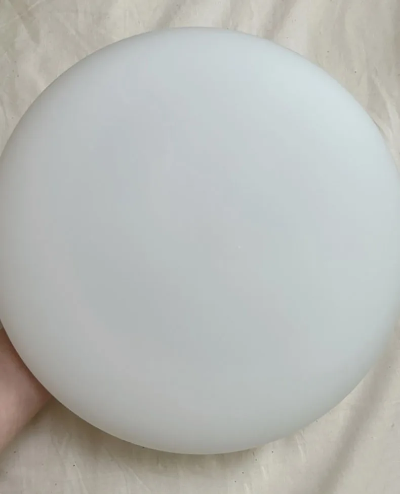 Silver Metal White Glass Ceiling Light G4 Bulb