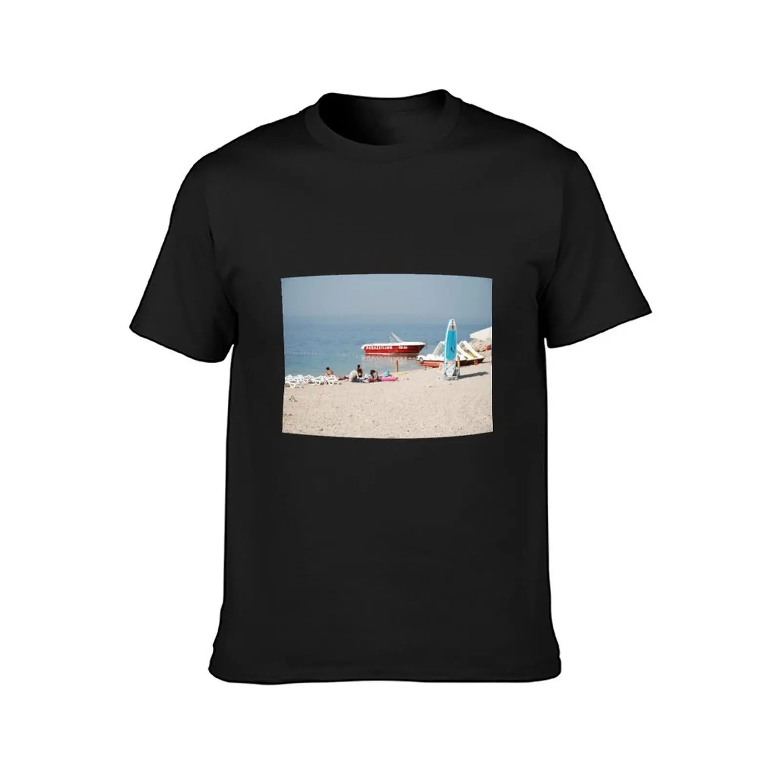 Croatia: Parked Parasailing T-Shirt vintage clothes summer tops men t shirt