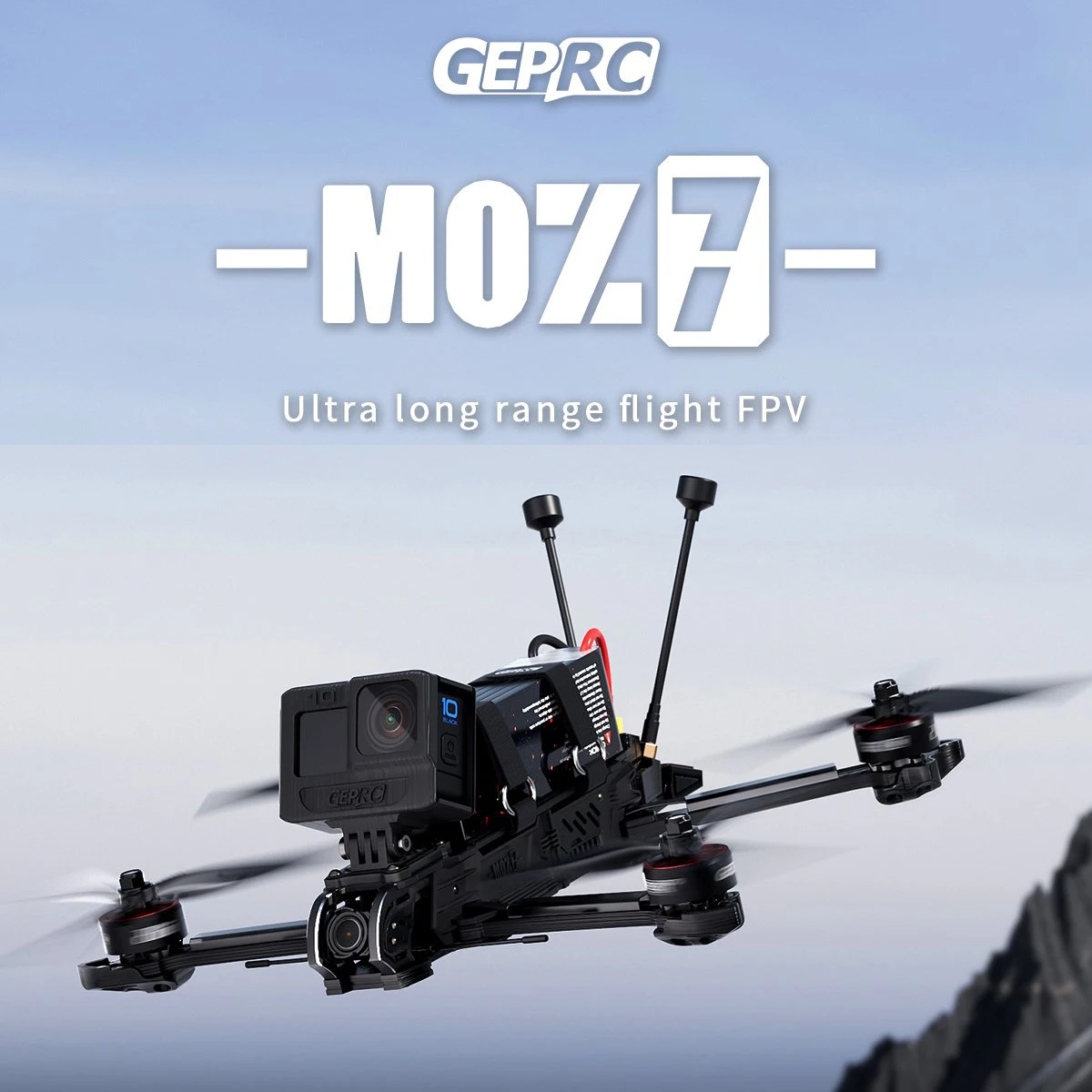 GEPRC MOZ7 Аналоговый дальний FPV Встроенный Bluetooth RC Квадрокоптер Дрон дальнего действия для фристайла