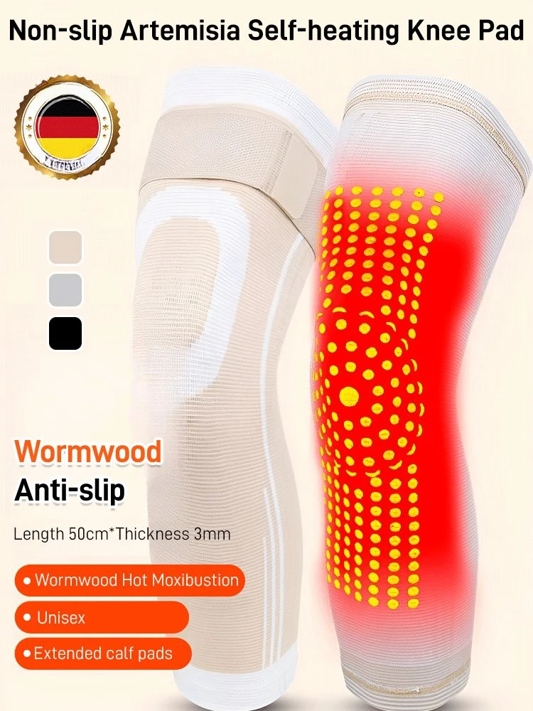 

Non-slip Wormwood Self-heating Knee Pads Joint Pain Relief Injury Recovery Knee Massager Knee Protector