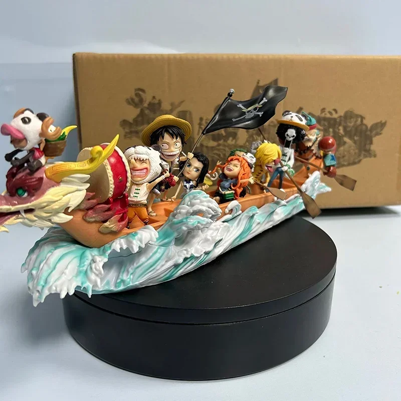 

Цельная Аниме Фигурка соломенная шляпа фигурки Дракон лодка гоночная серия Луффи модель фигурки Луффи и друзья декоративные игрушки подарки