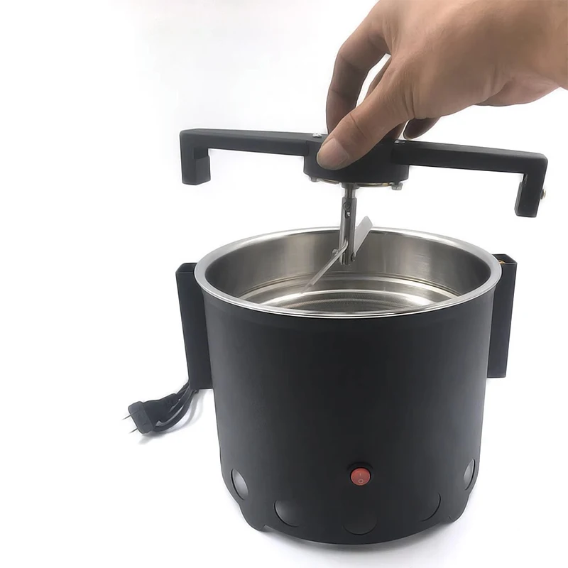 Refroidisseur rotatif de plaque de refroidissement de grains de café, double couche, grande aspiration, machine de refroidissement de grains torréfiés à la maison, 220V, 110V, 500g