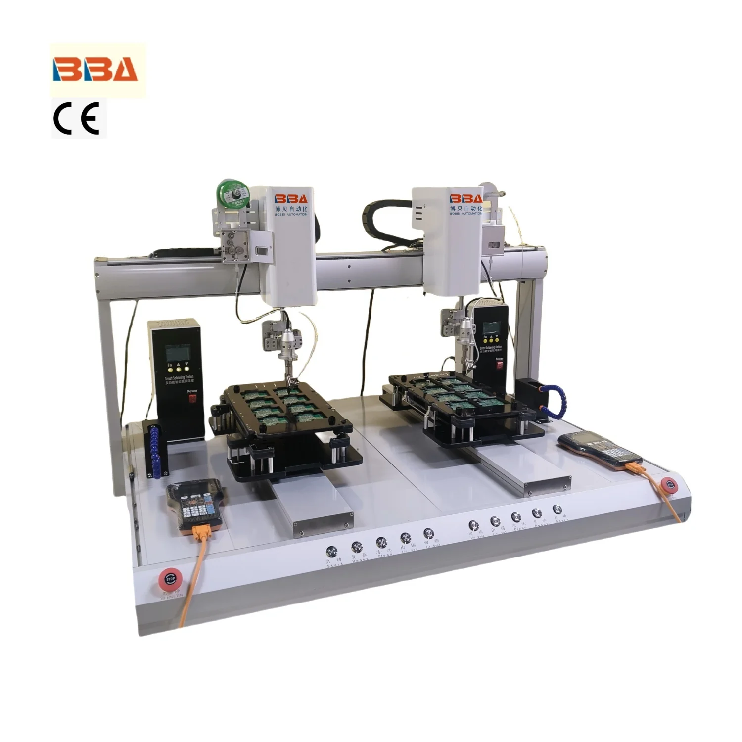 BBA Desktop Dual-head Soldering Machine Quick Heating Soldering Robot Automatic Soldering Tool For Electronics Manufacturing - view 2