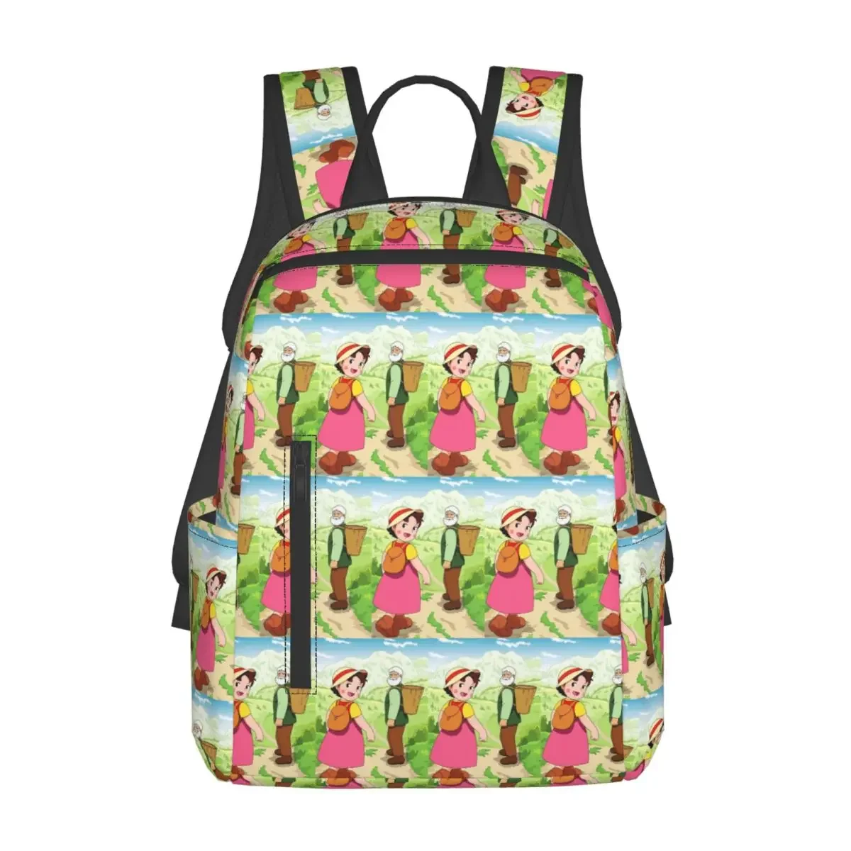 Anime Heidi Girl Of The Alps Peter Grandpa Backpack Daypack Boys Girls BookBag School Bag Shoulder Bags for Men Women