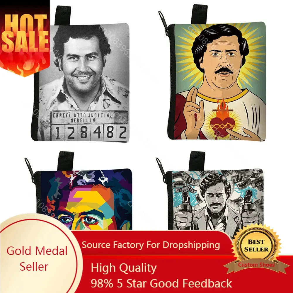 

Pablo Emilio Escobar Gaviria Coin Purse Pablo Escobar Women Wallet Credit Card Earphones Key Holder Money Coin Bag Cute Purses