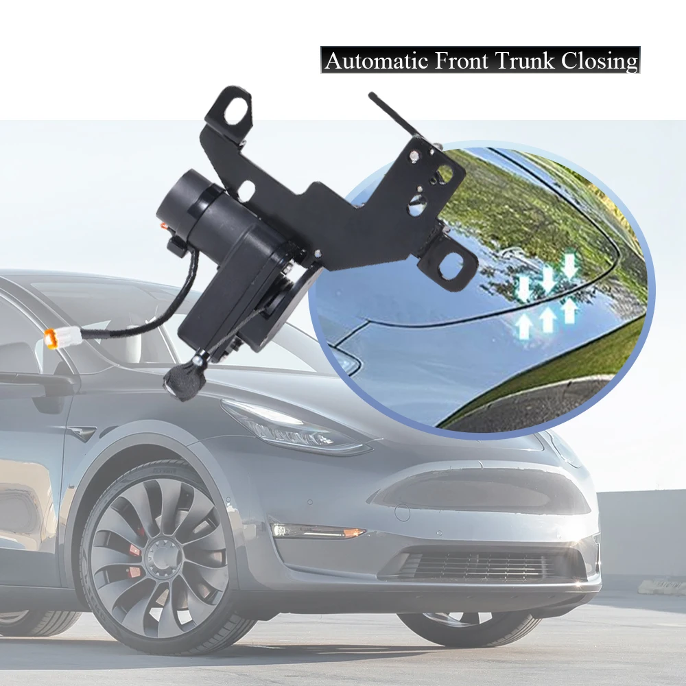 

For Tesla Model Y 2021 2022 2023 2024 Car Electric Soft Closing Front Trunk Suction Lock Cover Automatic Lock Closer