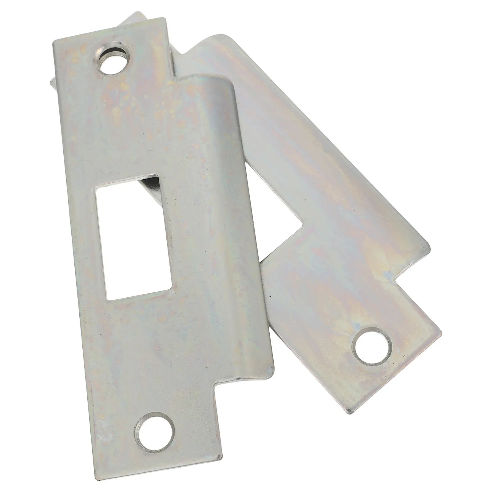 

Комплект из 2 усиленных металлических ответных планок для дверных замков, бесшумная защита, универсальная замена для межкомнатных дверей жилых помещений