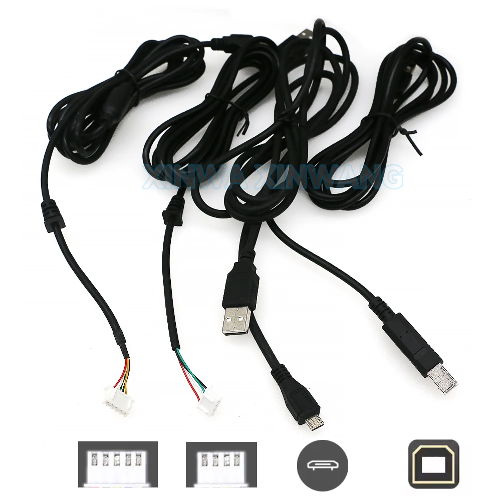 1 stück USB 2,0 Zu Jst/Micro/Print Stecker Stecker Kabel Verkabelung Für PC PS/3 Null Verzögerung USB Bord Arcade Stick Spiel Maschine