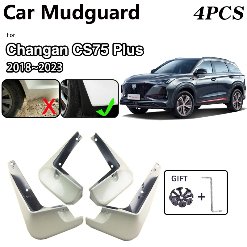 

Car MudFlaps For Changan CS75 Plus 2018~2023 2022 Front Spray Baking Paint Fender Mudguards Protect Mud Guards Flaps Accessories