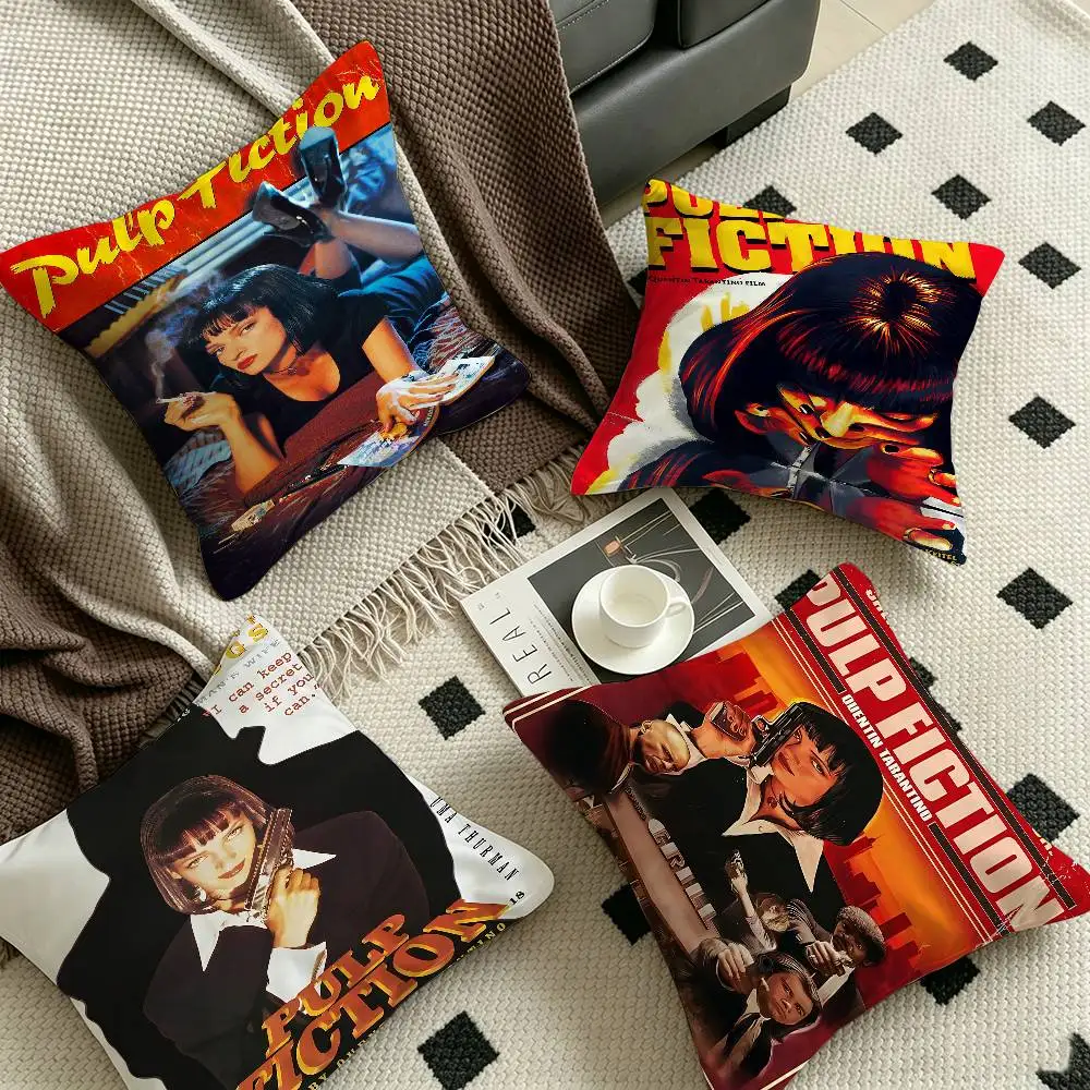 Movie P-Pulp Fiction  Personalized Pillow Cover Kids Bedroom Wild Party Decor Pillowcase kid Birthday shower Gift