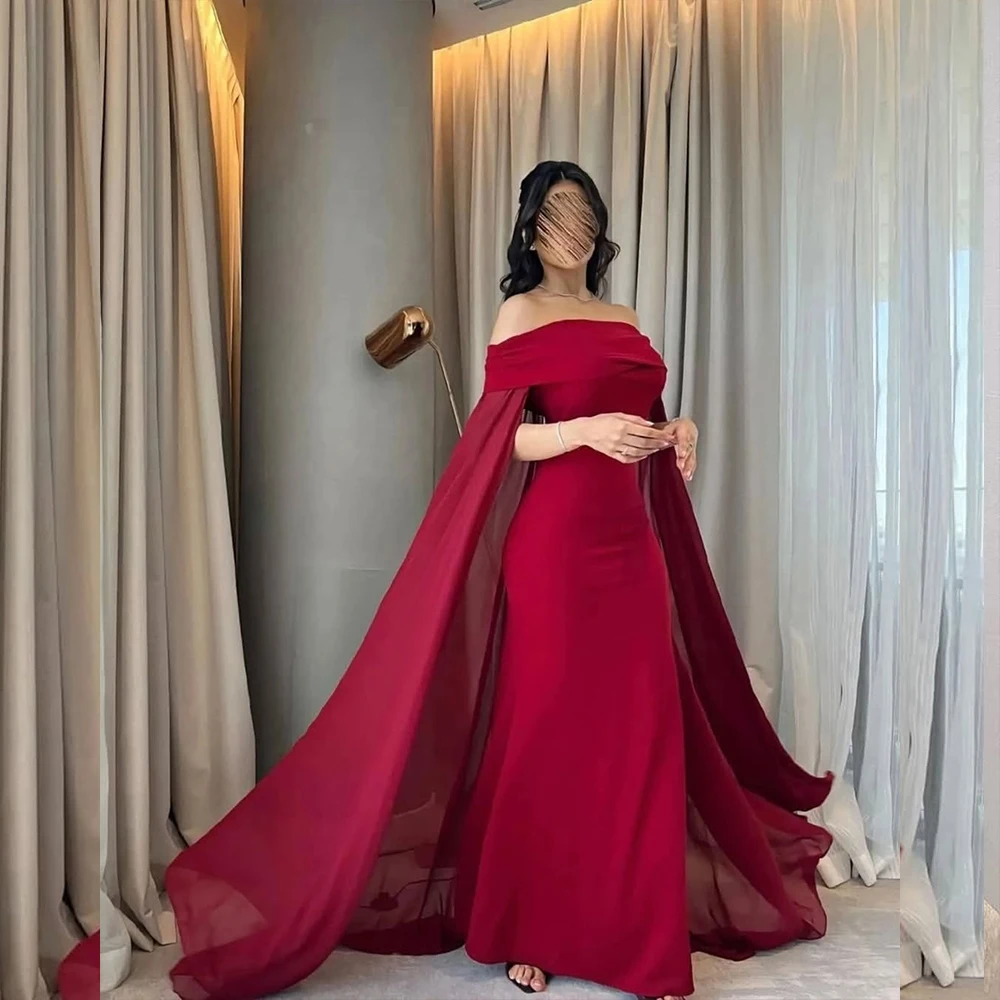 

Модные вечерние платья без бретелек без рукавов Русалка со шлейфом Красные свадебные платья для гостей и выпускного вечера по индивидуальному заказу فساتين سهرة