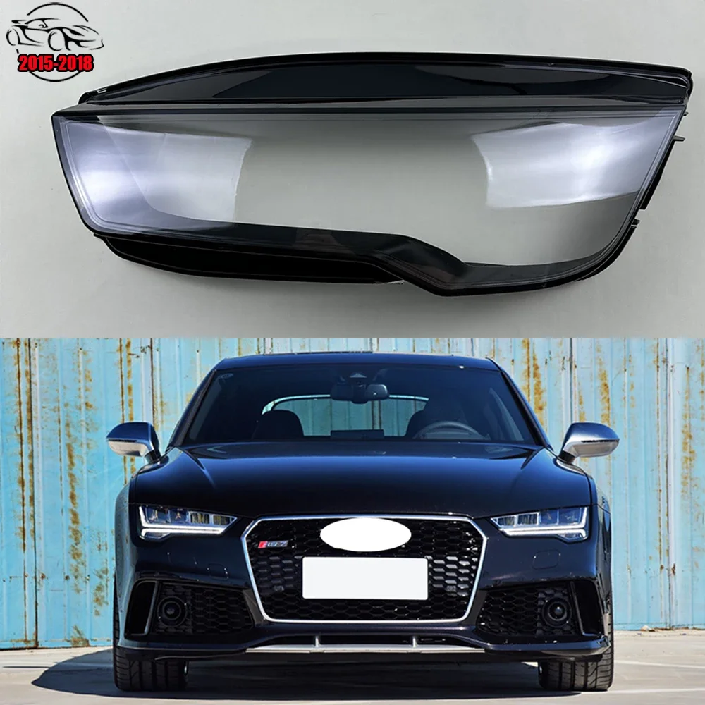 

For Audi A7 S7 RS7 Sportback 2015-2018 Headlamp Transparent Cover Headlight Shell Lens Replace The Original Lampshade Plexiglass