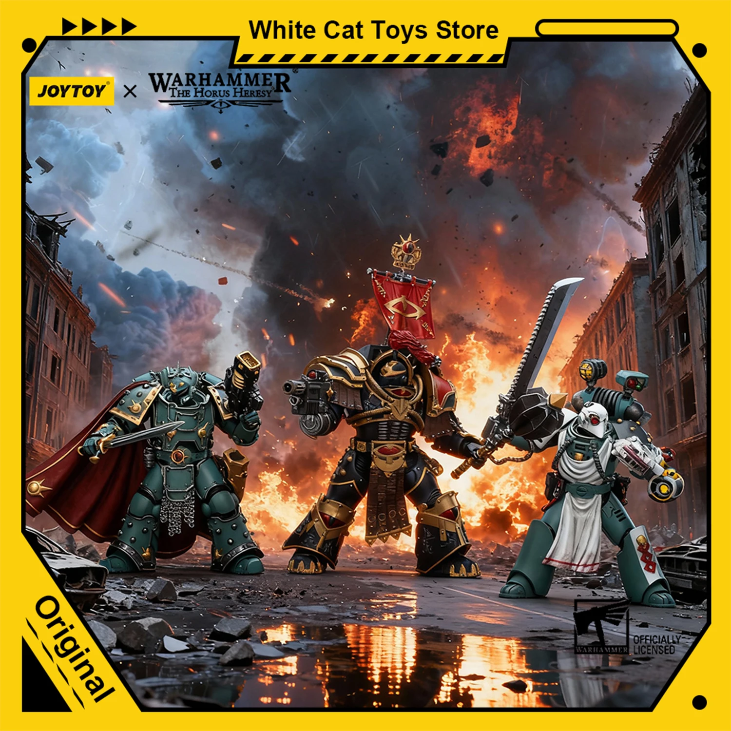 Figurka akcji JOYTOY Warhammer Heresy Horusów, mistrz legionu Synów Horusa, figurka anime z ruchomymi przegubami, model kolekcjonerski, zabawka.