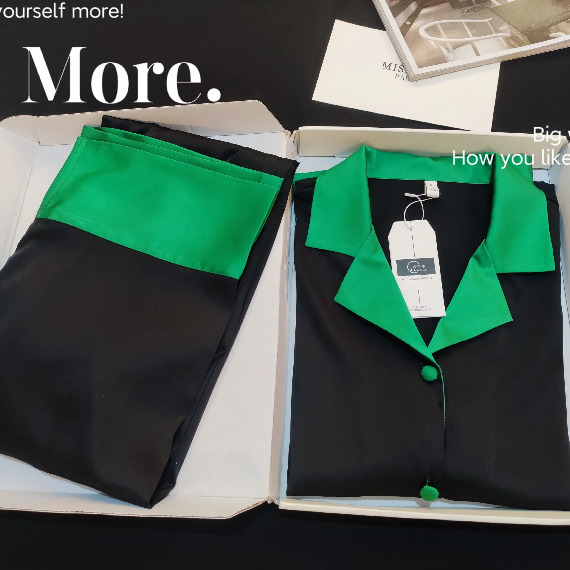 

2025 ледяной шелк атласные женские брюки с длинными рукавами 2 шт. контрастные пижамы домашняя одежда с лацканами и пуговицами сверху большого размера