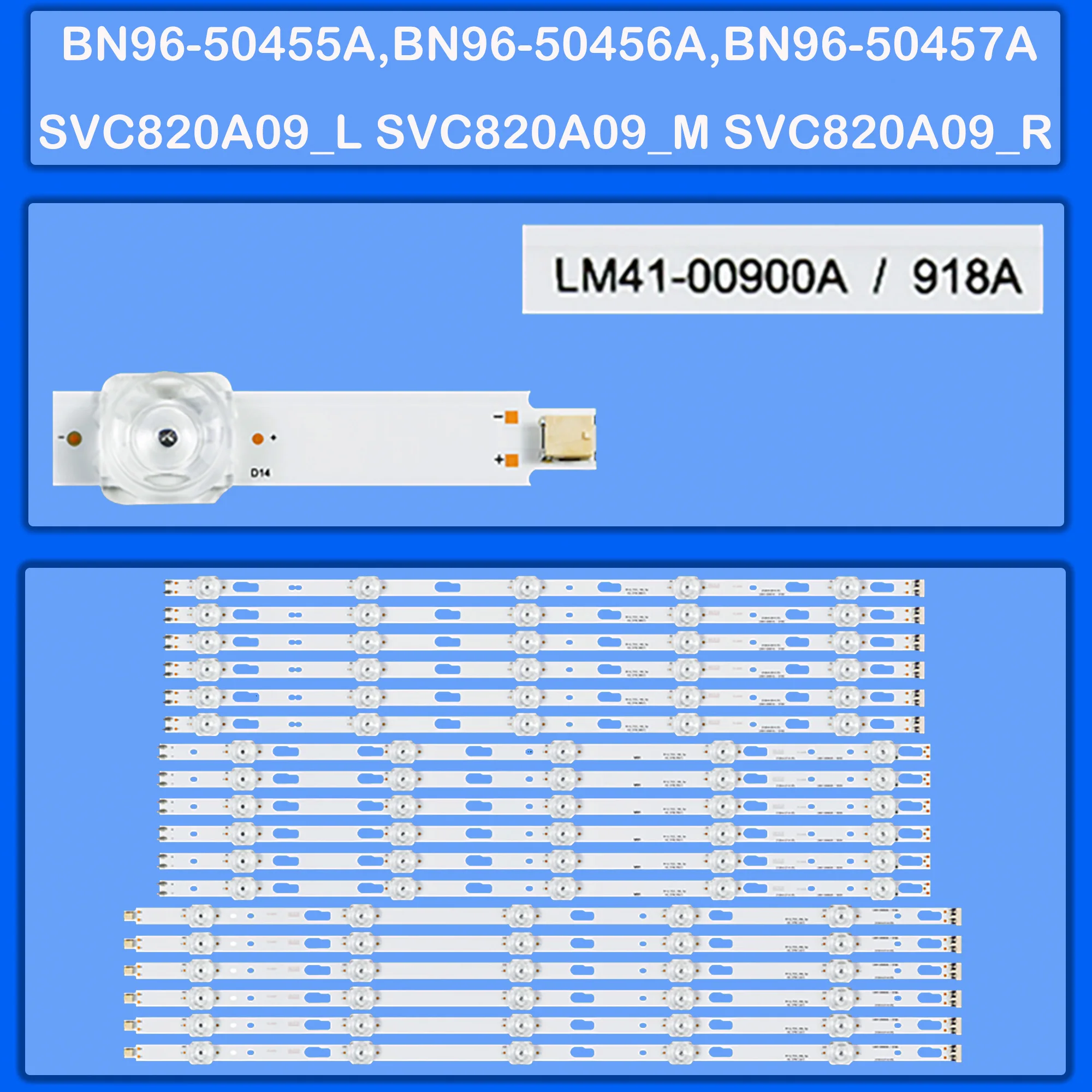 

Лента светодиодной подсветки для LH82QETELGC UE82TU8070 UE82TU8000 UA82TU8000 UE82TU8005 UE82TU8072 UE82TU8075U LM41-00882A LM41-00883A