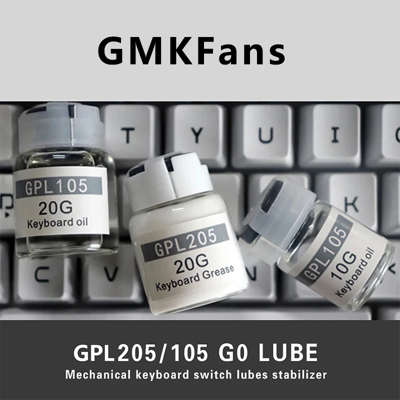 GMKFans Switches Lube Grease Oil GPL205 G0 DIY Mechanical Keyboard Keycaps Switch Stabilizer Lubricant GPL105 3203 3204 XHT-BDZ