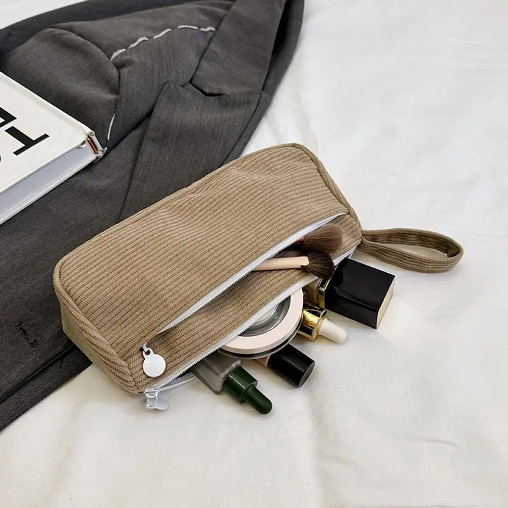 جديد سعة كبيرة سروال قصير حقيبة مستحضرات التجميل متعددة الوظائف عادي اللون حقيبة مستحضرات تجميل بسيطة حقيبة أدوات الزينة فتاة
